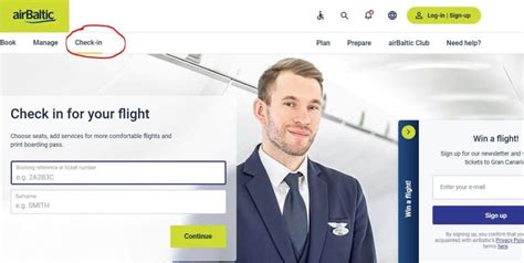 airBaltic Online Check